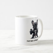 Frenchie Paw-wer Lifter Tasse (VorderseiteRechts)
