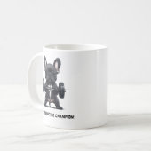 Frenchie Paw-wer Lifter Tasse (Vorderseite Links)