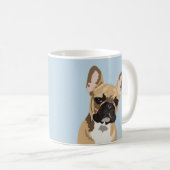 Frenchie Pet Dog | Niedlicher Bulldog Kaffeetasse (VorderseiteRechts)