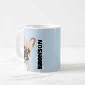 Frenchie Pet Dog | Niedlicher Bulldog Kaffeetasse (Vorderseite Links)