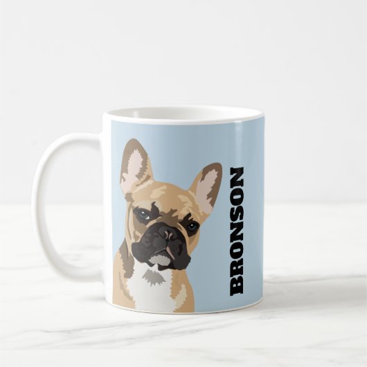 Frenchie Pet Dog | Niedlicher Bulldog Kaffeetasse (Links)