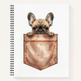 Frenchie Pocket Journal | Cute Dog Mom Notebook Notizblock
