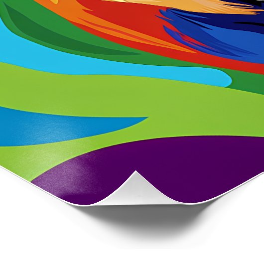 Frenchie Pop Art Poster (Ecke)