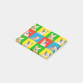 frenchie post-it klebezettel (angewinkelt)