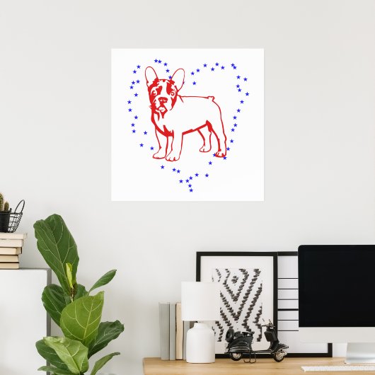 Frenchie Poster (Heimbüro)