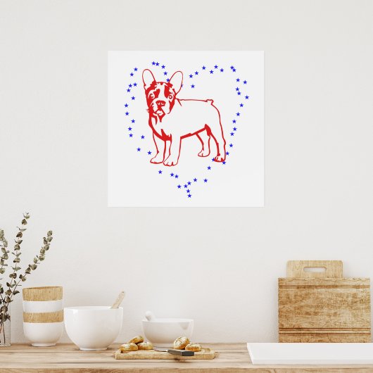 Frenchie Poster (Küche)