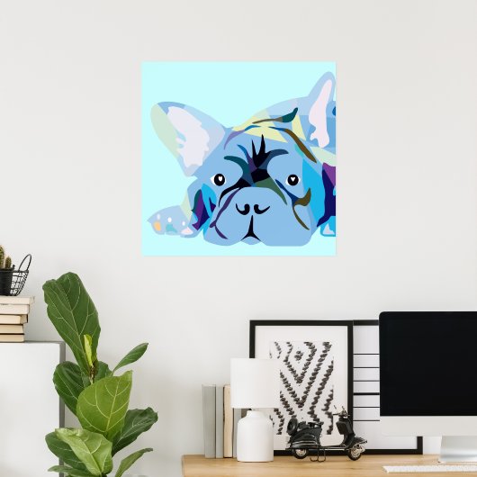 Frenchie Poster (Heimbüro)