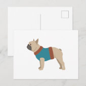 Frenchie Postkarte (Vorne/Hinten)