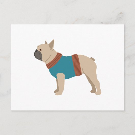 Frenchie Postkarte (Vorderseite)