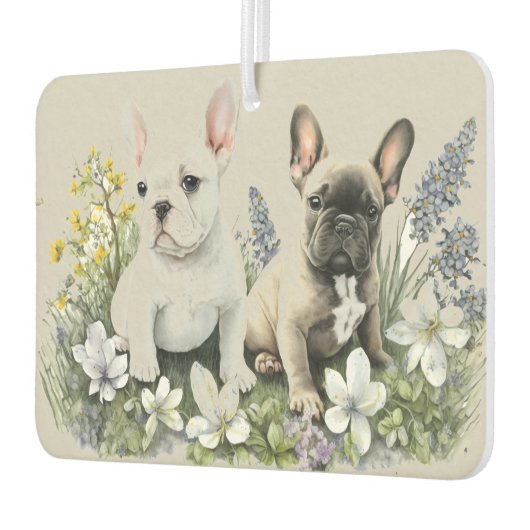 Frenchie Puppies Autolufterfrischer (Links)