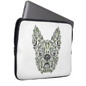 Frenchie Puppy Art Laptopschutzhülle (Vorne Rechts)