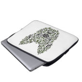 Frenchie Puppy Art Laptopschutzhülle (Vorne Knopf)