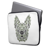 Frenchie Puppy Art Laptopschutzhülle (Vorderseite Links)