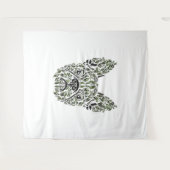 Frenchie Puppy Art Wandteppich (Vorderseite (Horizontal))