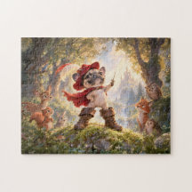 Frenchie Puss in Boots Forest Hero