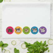 Frenchie Regenbogen Handtuch (Gefaltet)