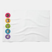 Frenchie Regenbogen Handtuch (Horizontal)