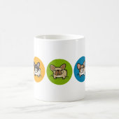 Frenchie Regenbogen Kaffeetasse (Mittel)