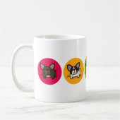 Frenchie Regenbogen Kaffeetasse (Links)