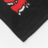 Frenchie Rides Shotgun Halloween Fleecedecke (Ecke)