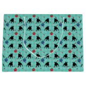 Frenchie Shadow Große Geschenktüte (Vorderseite)