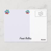 Frenchie Shadow Postkarte (Rückseite)