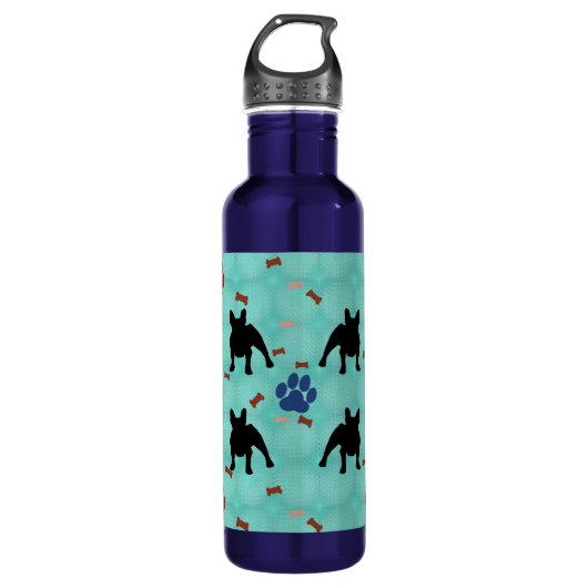 Frenchie Shadow Trinkflasche (Vorderseite)