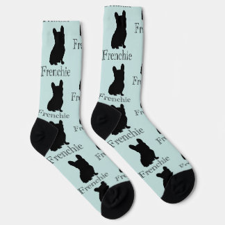 Frenchie silhouette socken