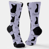 Frenchie silhouette socken (Gewinkelt)