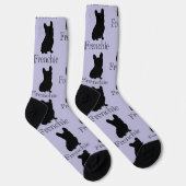 Frenchie silhouette socken (Rechts)