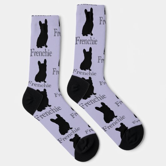 Frenchie silhouette socken (Rechts)