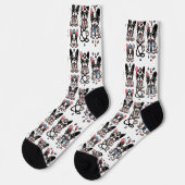 Frenchie Socken (Linkes Detail)