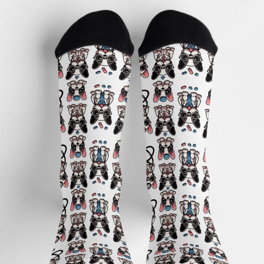 Frenchie Socken (Oben)