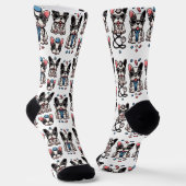 Frenchie Socken (Gewinkelt)