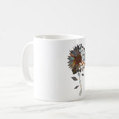 Frenchie Sonnenblume Sie sind meine Welt Hundelieb Kaffeetasse (Vorderseite Links)