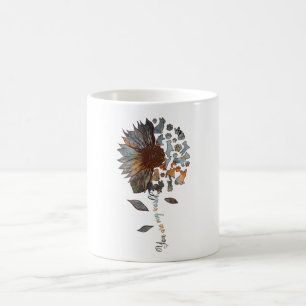 Frenchie Sonnenblume Sie sind meine Welt Hundelieb Kaffeetasse