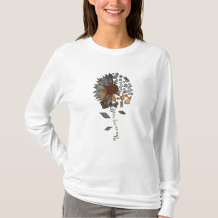 Frenchie Sonnenblume Sie sind meine Welt Hundelieb T-Shirt