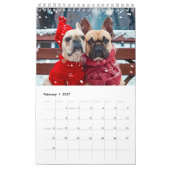Frenchie Strick-Saisons - Cozy-Hundekalender Kalender (Feb 2027)