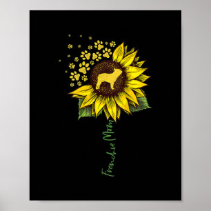 Frenchie Sunflower Mama French Bulldog Lover Gift Poster