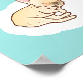 Frenchie Sweet Dreams Poster (Ecke)