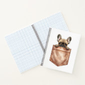 Frenchie-Taschenjournal | Süßes Hundemutter-Notizb Notizblock (Innenseite)