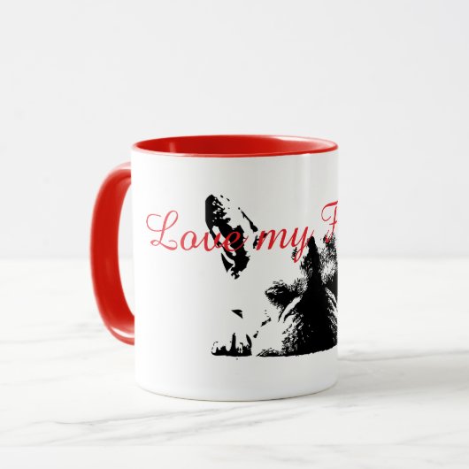 Frenchie Tasse (Vorderseite Links)