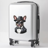 Frenchie The Gangster Aufkleber (Koffer)