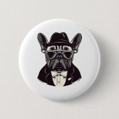 Frenchie The Gangster Button (Vorderseite)