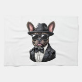 Frenchie The Gangster Geschirrtuch (Horizontal)