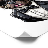 Frenchie The Gangster Poster (Ecke)