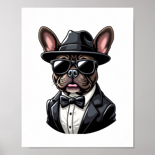 Frenchie The Gangster Poster (Vorne)