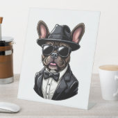 Frenchie The Gangster Sockelschild (In Situ)