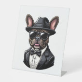 Frenchie The Gangster Sockelschild (Vorderseite)