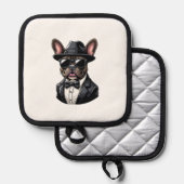 Frenchie The Gangster Topflappen (Vorderseite/Rückseite)